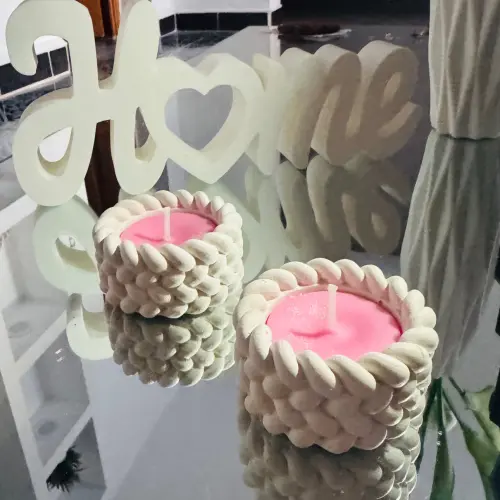 Céstica de yeso rellena de cera aromática — imagen 4
