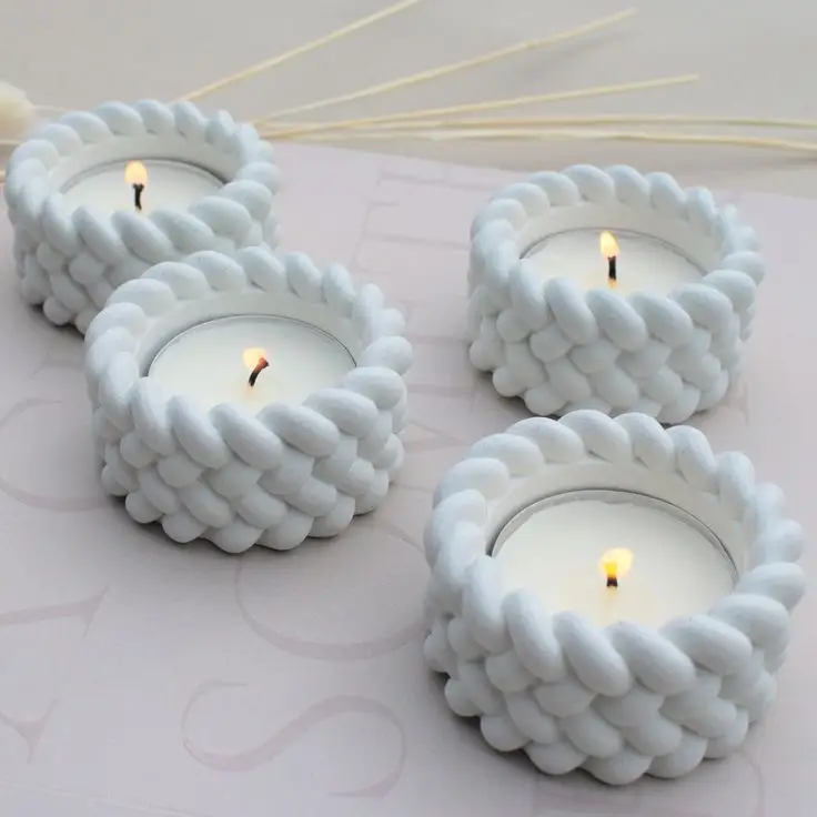 Céstica de yeso rellena de cera aromática — imagen 2