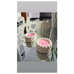 Céstica de yeso rellena de cera aromática miniatura 4