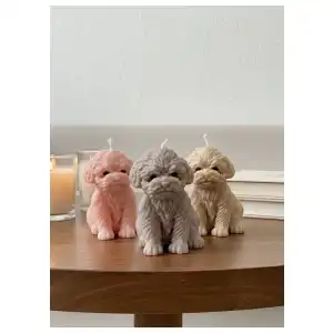 Vela en forma Perrito miniatura 3