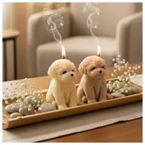 Vela en forma Perrito miniatura 1